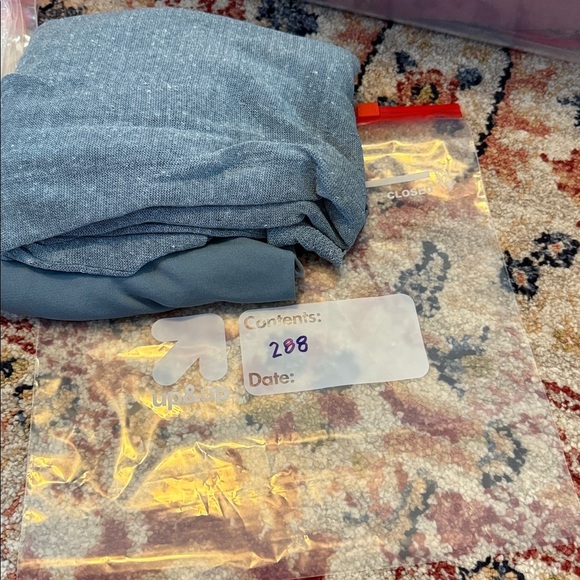 Eileen Fisher Organic Linen Crepe Shimmer Cardigan with Silk Tank Medium - Picture 14 of 14